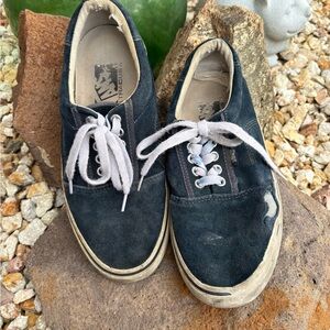 Vans Dark suede Sneakers with Light Laces